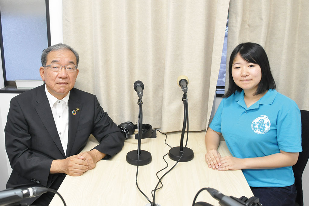 市長と語ろう　高垣市長　福岡春芽さん